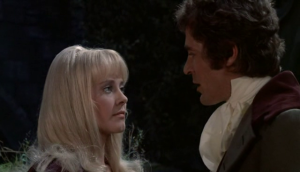 Michael Johnson and Yutte Stensgaard in Lust For A Vampire (1971)