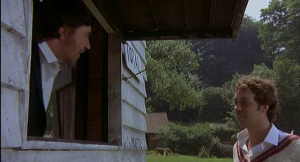 Alan Bates and Tim Curry in The Shout