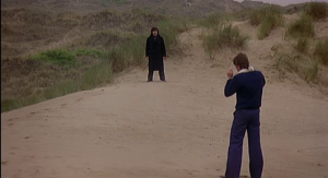 Alan Bates and John Hurt in the 1978 film The Shout