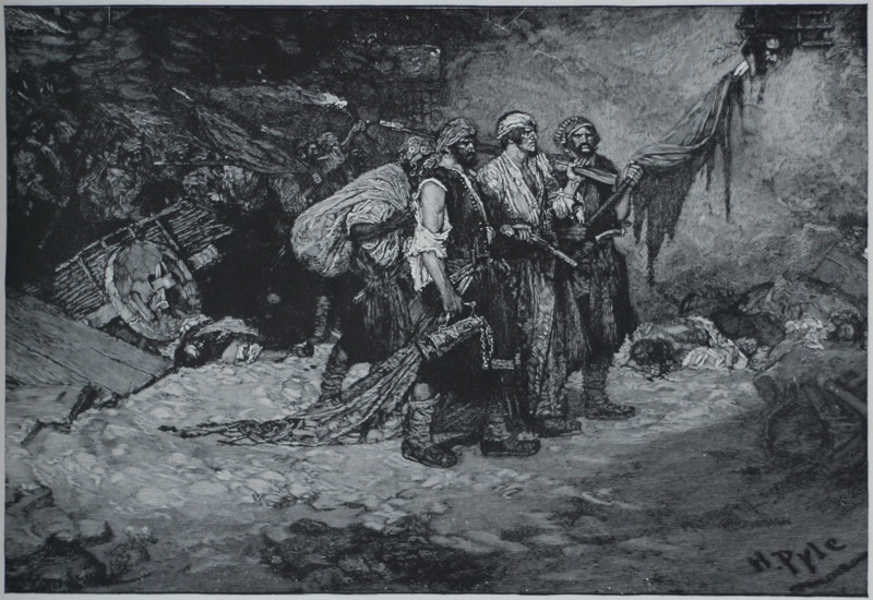 Pirate illustration by Howard Pyle