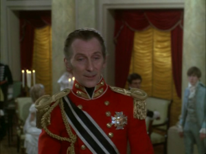 Peter Cushing as General von Spielsdorf in The Vampire Lovers (1970)