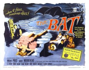 The Bat (1959) Movie Poster Showing Vincent Price