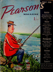 Pearson's Magazine (May 1939) Cover Picture Showing a Man Fishing