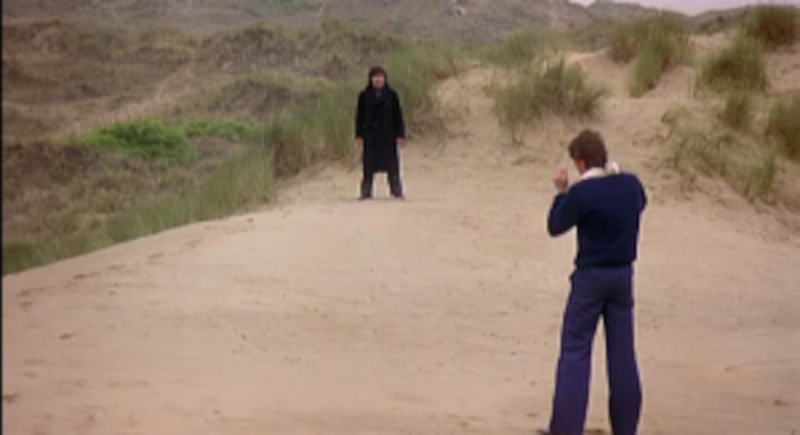 Alan Bates and John Hurt in the 1978 film The Shout