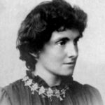 Black and white photograph of the writer Edith Nesbit (E. Nesbit)