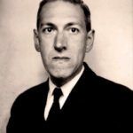 Black and white photograph of H. P. Lovecraft