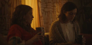 Camille Stopps and Rebecca Liddiard in a scene from Deadbolt (2024)