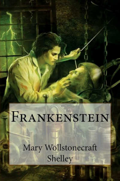 Frankenstein by Mary Shelley - Book Cover
