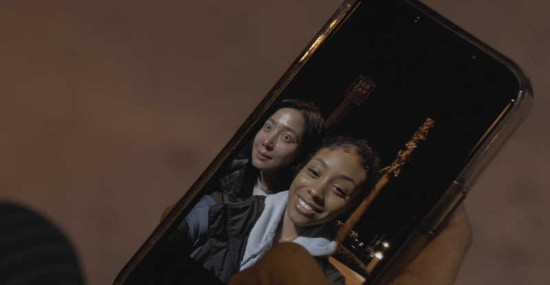 Daijah Peters and Greena Park in a scene from The Necklace (The Seven Darks - 2024)
