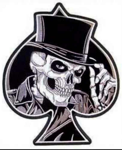Ace of Spades with Death Head Skull