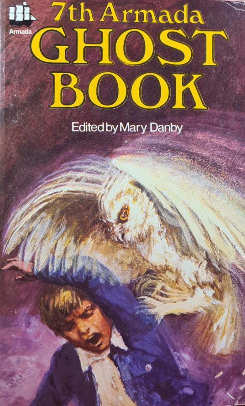 The 7th Armada Ghost Book (Cover featuring a boy fleeing from a large, white owl)