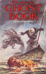 The 8th Armada Ghost Book (Cover Featuring an Evil-Looking Skeleton in a boat, chasing after a boy in the water who is trying to escape)