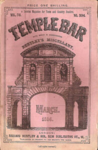 Temple Bar magazine - front cover (March 1886)