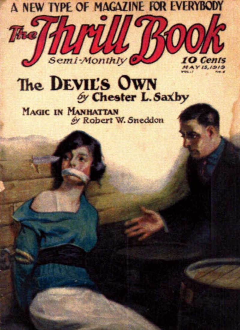 The Thrill Book (magazine) - front cover 15 May 1919