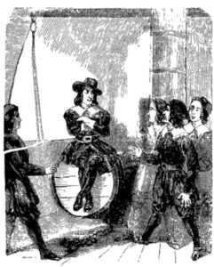 A scene from the nautical adventure the Admiral shares with Charles in Varney the Vampire, chapter XXV