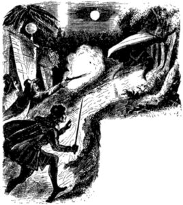 Original illustration from Varney the Vampire Chapter 2