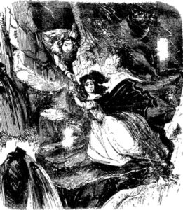 Penny dreadfull illustration for Varney the Vampire chapter VI