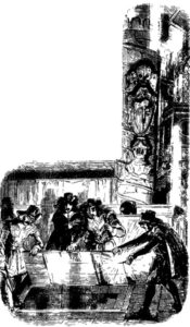 Original illustration from Varney the Vampire Chapter VII