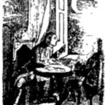 Pen and Ink illustration from Varney the Vampire Chapter XI