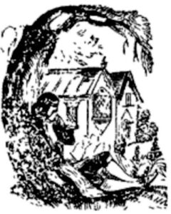 Pen and Ink illustration from Varney the Vampire Chapter XII