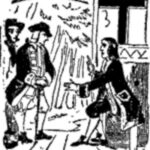 Black and white illustration from Varney the Vampire, chapter XVIII