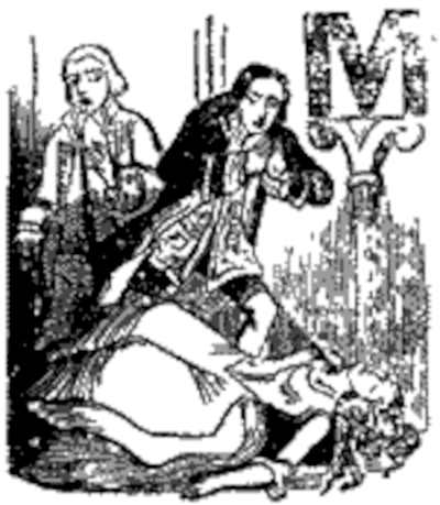 Illustration from Varney the Vampire, chapter 21