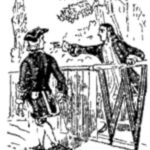 Black and white illustration from Varney the Vampire, chapter XXIII