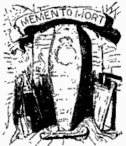 The Coffin: Original illustration from Varney the Vampire Chapter VIII