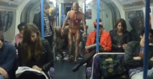 Fright Mob Attack on Subway (Halloween 2013)