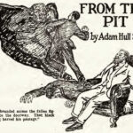 From the Pit by Adam Hull Shirk: Copy of the illustration for the story, taken from Weird Tales (May 1927 issue)