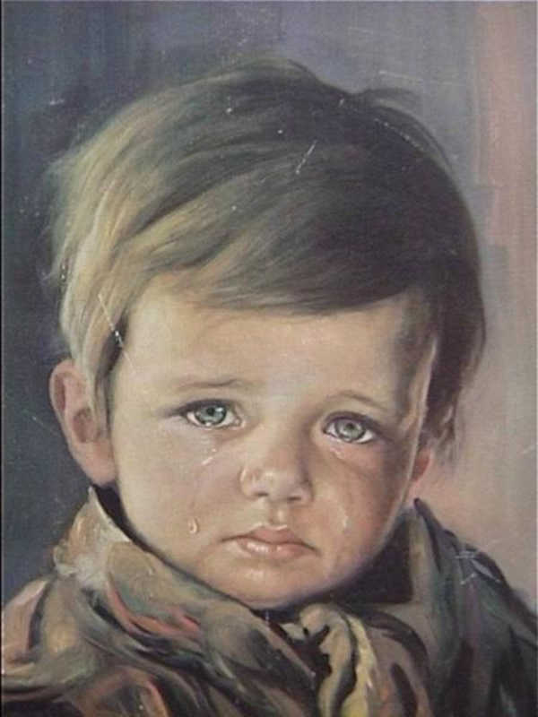 The Crying Boy Painting The Crying Boy painting (Allegedly a Cursed Picture)