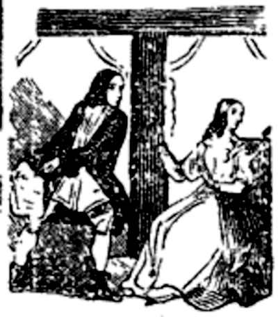 Black and White Illustration from Varney the Vampire, chapter XXVII