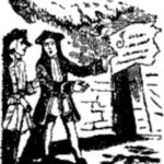 The finding of the mysterious paper (illustration from Varney the Vampire, chapter XXVIII