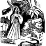 Flora sleepwalking (illustration from Varney the Vampire, chapter XXXIV