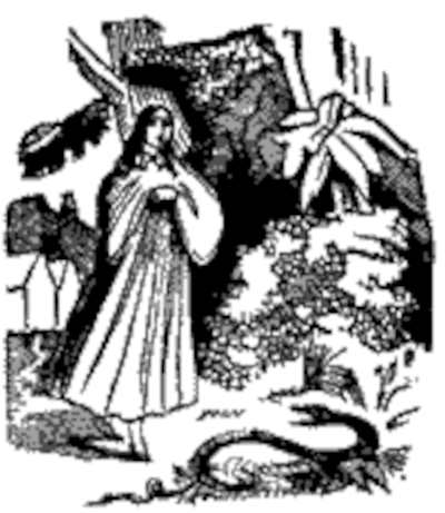 Flora sleepwalking (illustration from Varney the Vampire, chapter XXXIV