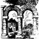 Black ink illustration from Varney the Vampire, chapter XXXVIII