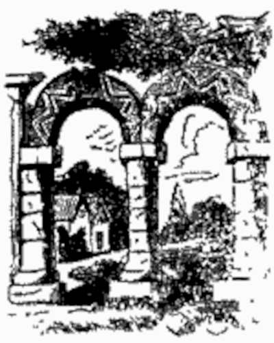 Black ink illustration from Varney the Vampire, chapter XXXVIII