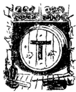 Wine barrel (Illustration from Varney the Vampire, chapter XLIX