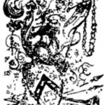 Illustration featuring a shield - Varney the Vampire, chapter LXVI