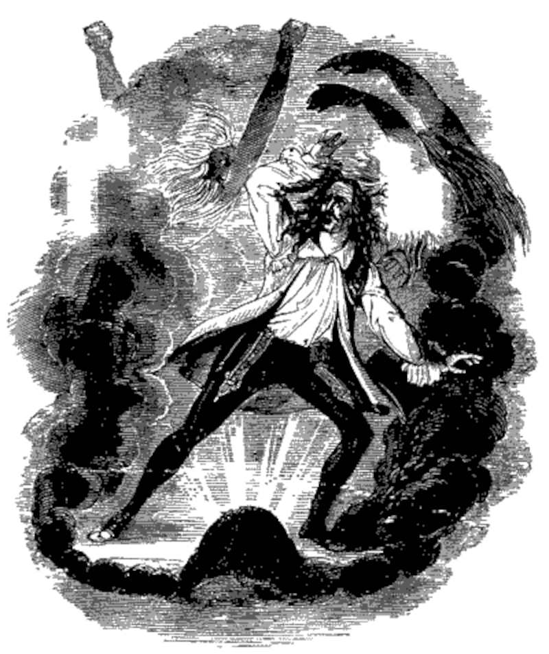 The Baron's Dream (Illustration from Varney the Vampire, chapter XCVIII)