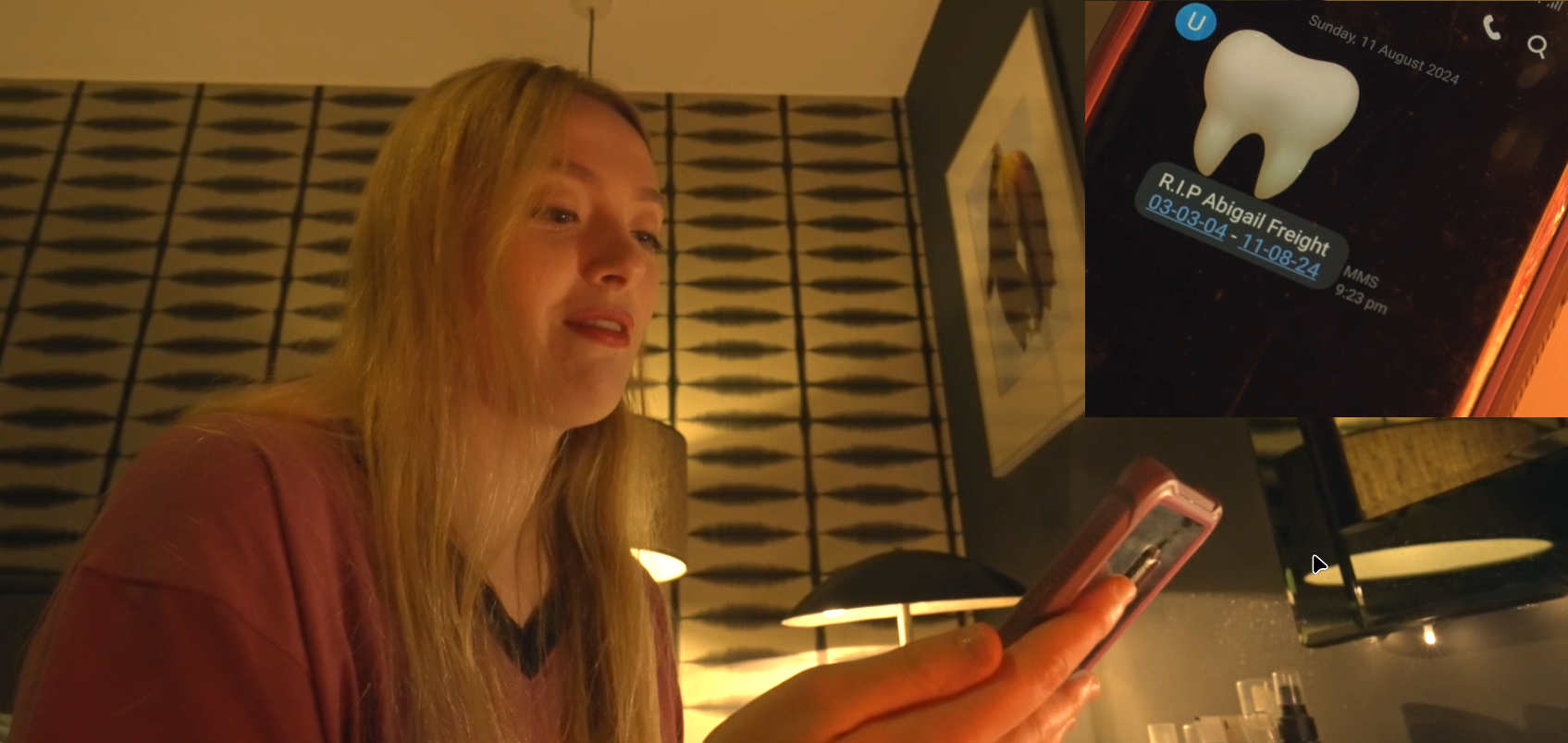 August Porter in a scene from the R.I.P Man (2025)