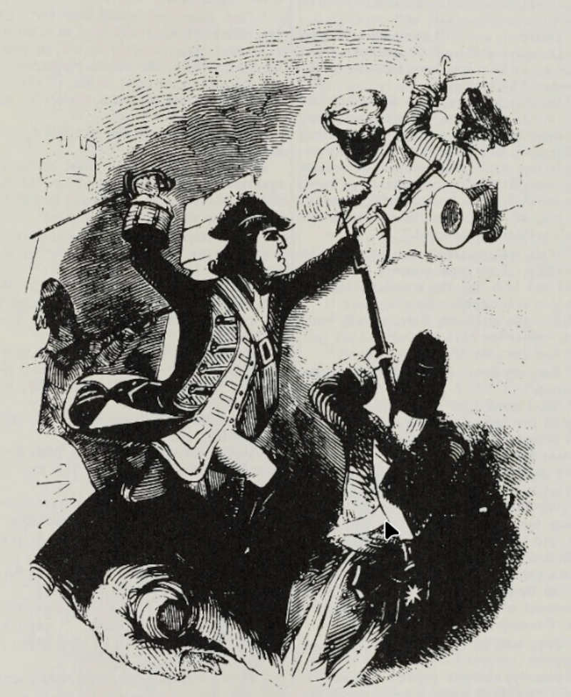 The Colonel in action The Colonel in action (Illustration from Varney the Vampire, chapter CXXIX)