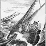 Early illustration for "The Fisherman and the Draug".