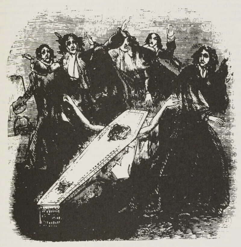Resuscitation of the vampire Resuscitation of a vampire (illustration from Varney the Vampire, chapter CLXXXV)