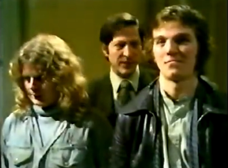 Mr Johnson reprimands Jonah Grattan and Darra Michael Deeks, Colin Jeavons, and Colin Mayes in a scened from Tarry-Dan Tarry-Dan Scarey Old Spooky Man
